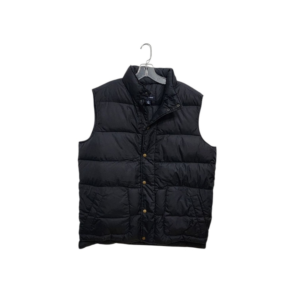 Lands' End Women's Black Puffer Vest‎ Sleeveless Outdoor Casual Warm